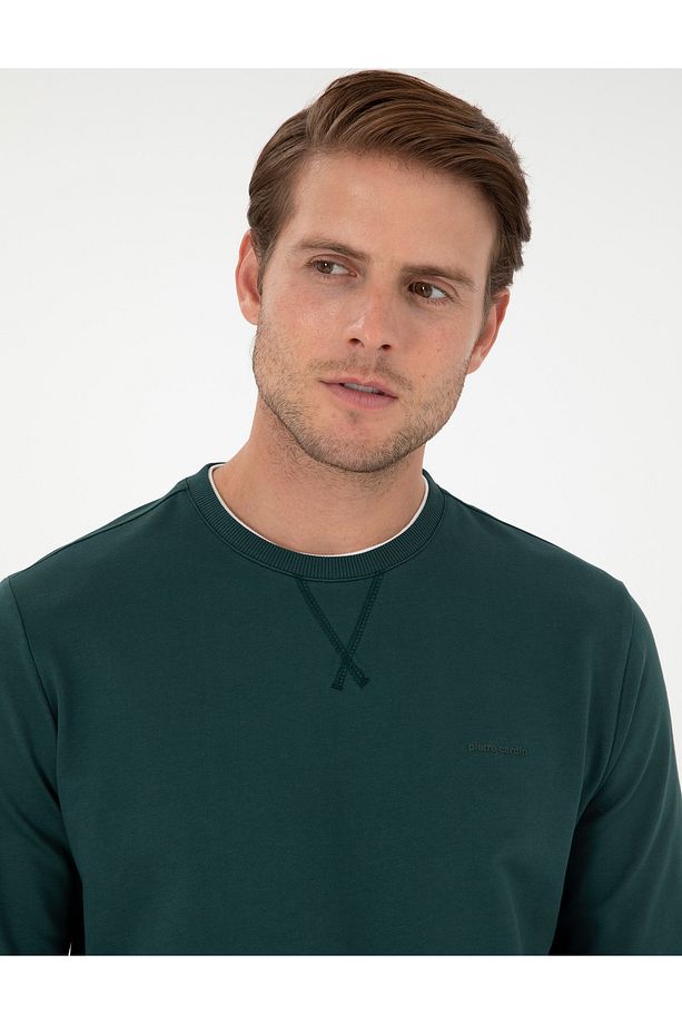 Zümrüt Regular Fit Bisiklet Yaka Basic Sweatshirt 50298968-VR055 - 2