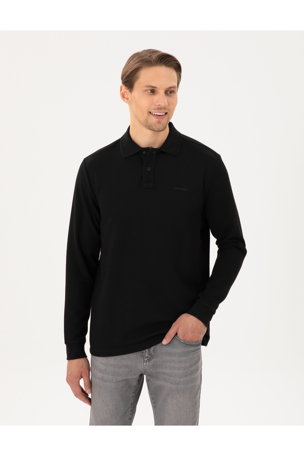 Black Regular Fit Sweatshirt 50293236-Vr046