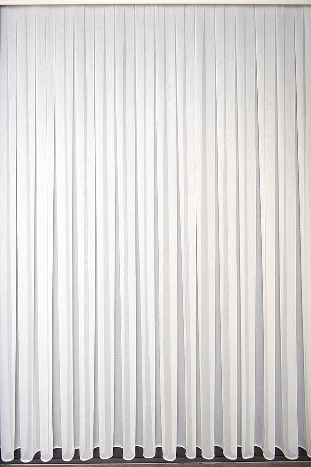 Tül Perde Düz Zigzag Desen Prt-903 1x3 Sık Pile 1. Kalite Kırık Beyaz - 2