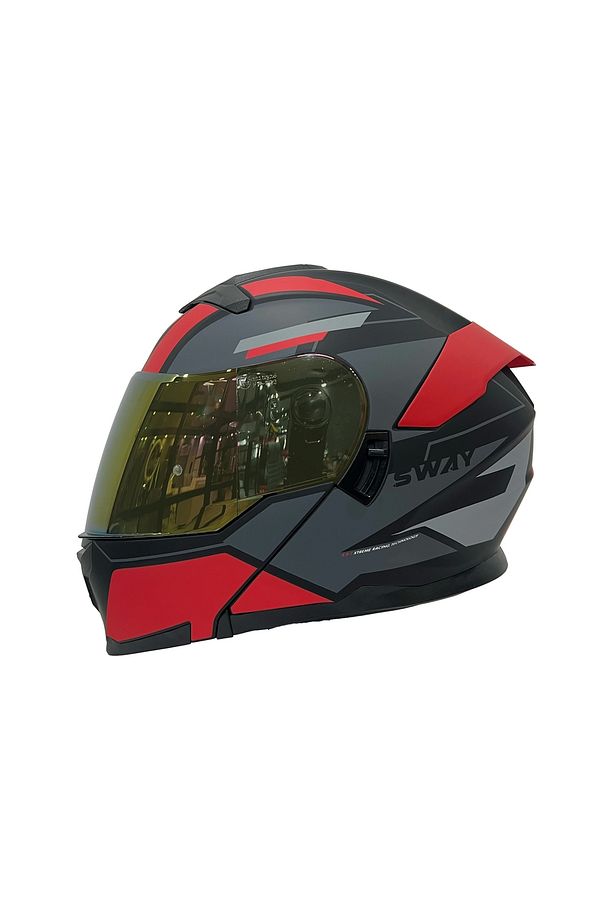 Kask Sw 912 C1 Red Çene Açılır - 2
