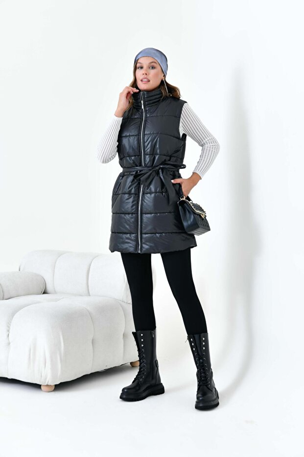 Women's Quilted Vest Black 30944