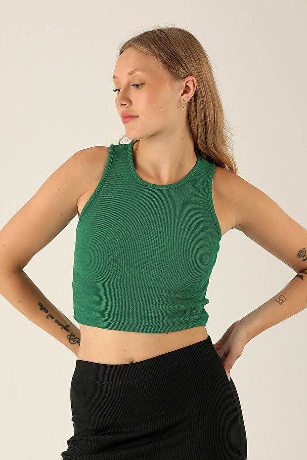 Μπλουζάκι Benetton Green Basic - 1312 - 2