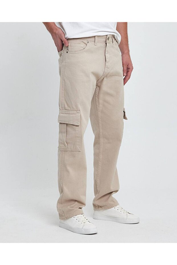Men's Baggy Comfortable Cut Cargo Pocket Pants