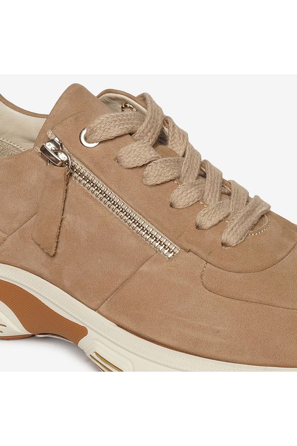Kadın Vizon Nubuk Hakiki Deri Sneaker Ayakkabı 4K2SA59122 - 5