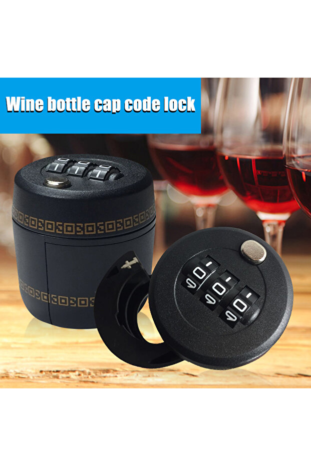 Wine Bottle Lock Combination Bottle Password Code Digital Lock Alcohol Security Device For Drinking - 2