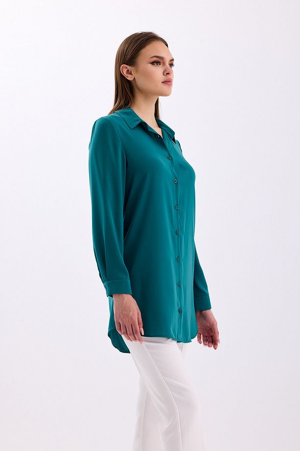 Uzun Kollu Regular Fit Basic Gömlek 2020 - 3