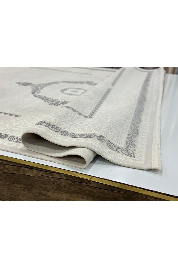 Bambu Halı Gri Bej Argın Halı - 5