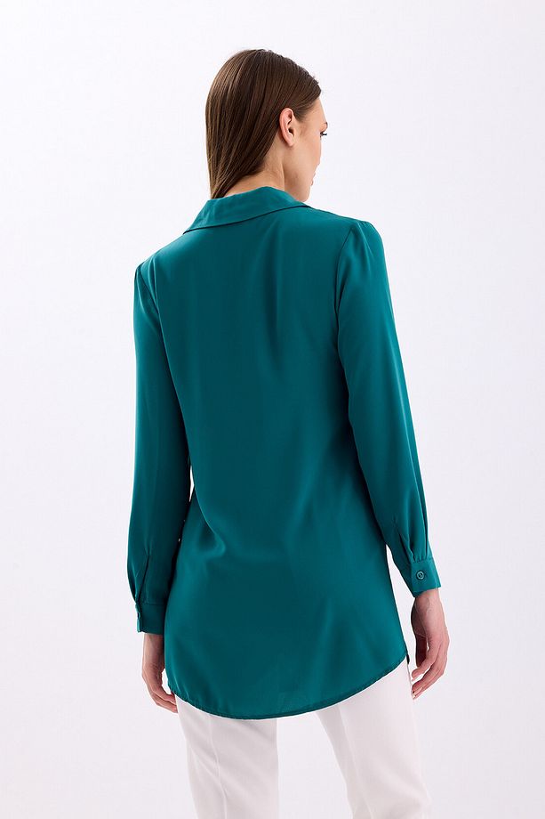 Uzun Kollu Regular Fit Basic Gömlek 2020 - 4