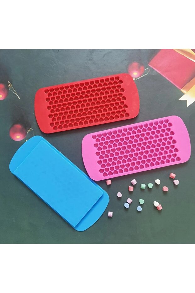 Epoxy Sugarcraft Confectionery Jelibon Multiple Heart Ice Tray Silicone Chocolate Mold