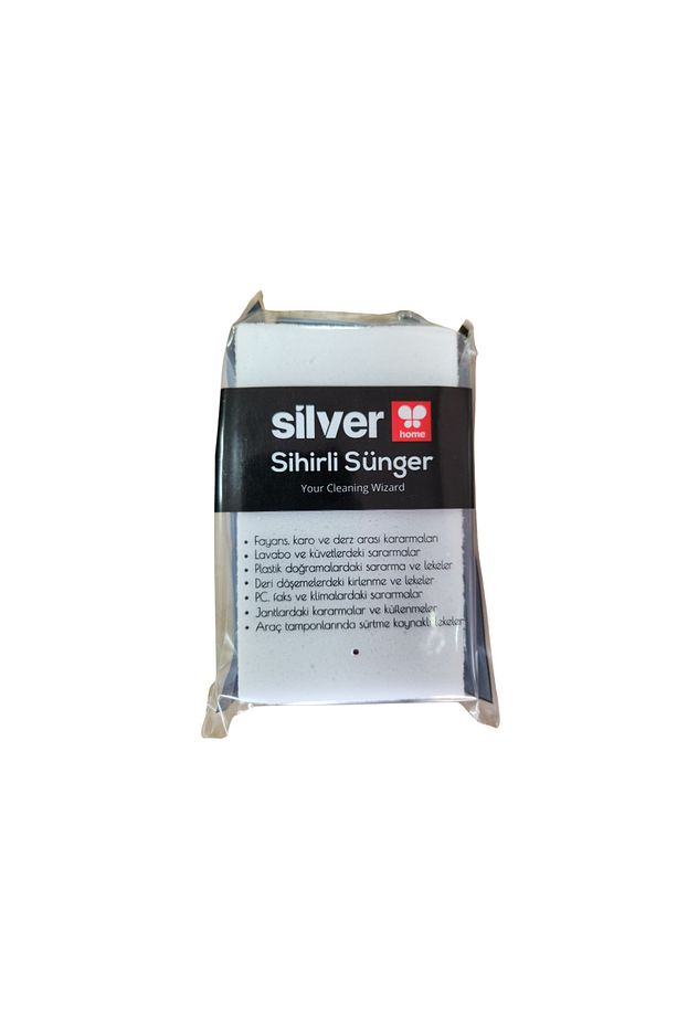 Silver Home Sihirli Sünger Çok Amaçlı Pratik Kullanım Kolay Temizlik 2 Adet - 1