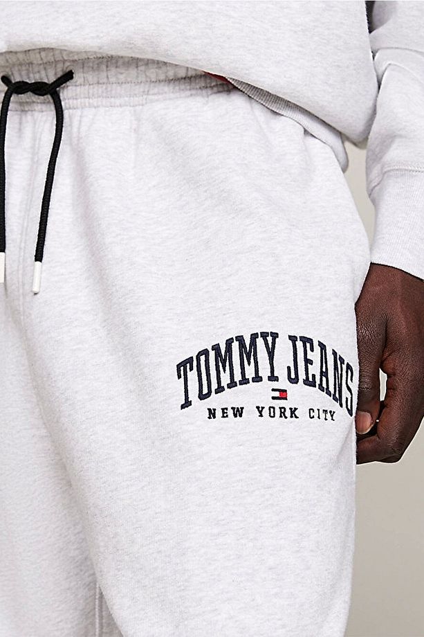 Tommy Jeans Tjm Rlx Varsıty Sweatpants Erkek Gri Eşofman Altı Dm0dm19802pj4 - 4