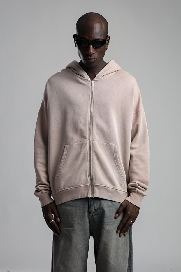 K-712 Erkek Kapşonlu Sweat - 1