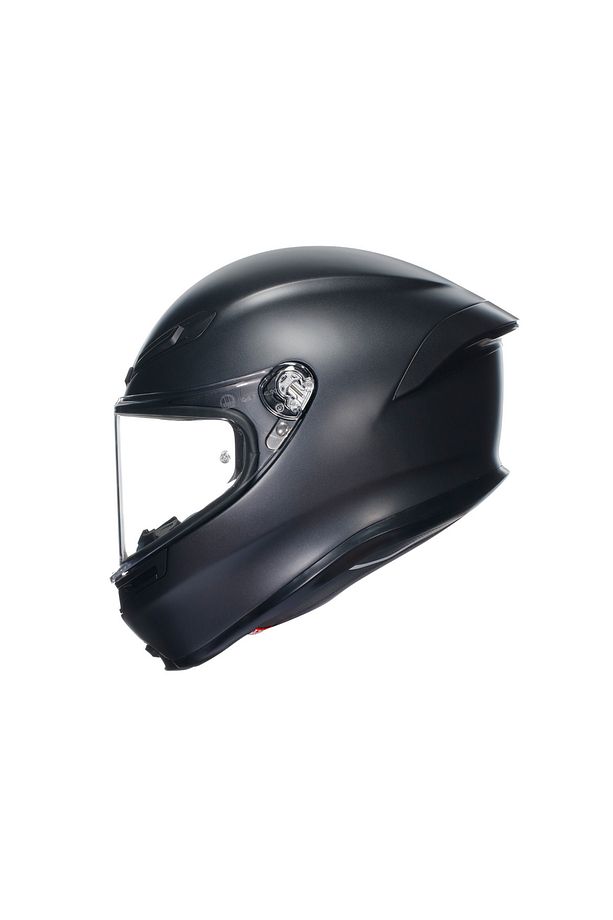 K6 S Mono Matt Black Kapalı Kask - 5