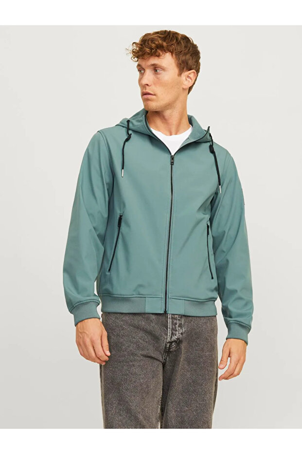Essentials Jjebasıic Water Resistant Hooded Regular Fit Jacket Men's JACKET12236300