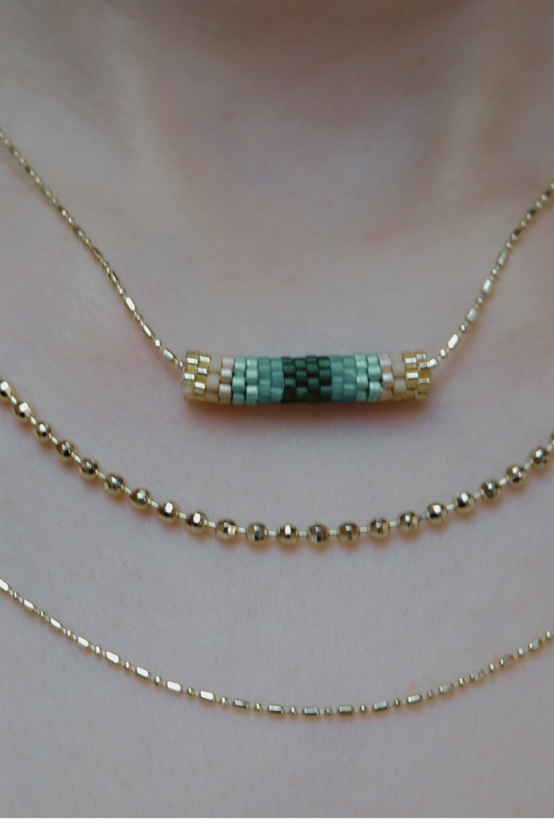 Xuping Miyuki Blue Necklace Set