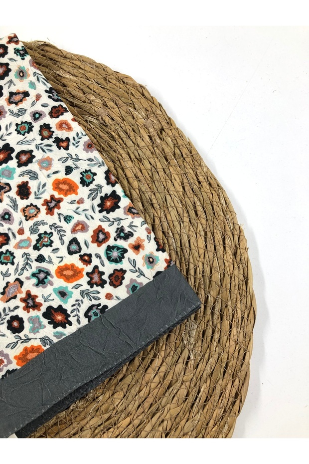 ÇİÇEKLİ BAMBU EŞARP - 2