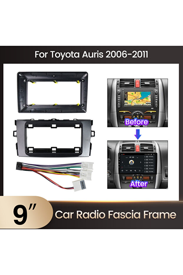 TY31 MEKEDE Car Radio Fascia Frame for Toyota Auris E150 2006-2011 2Din GPS DVD Stereo Panel Dash Mo