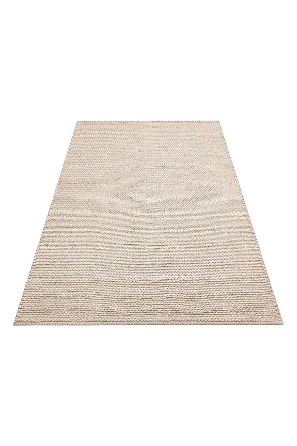 JADE BASKETWEAVE BEIGE  Naturel Kazak Örgü Desenli El Dokuma Örgü Halı - 6