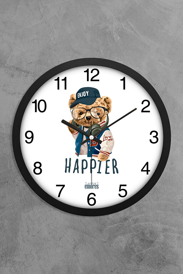 30 CM REAL GLASS SILENT MECHANISM DECORATIVE WALL CLOCK