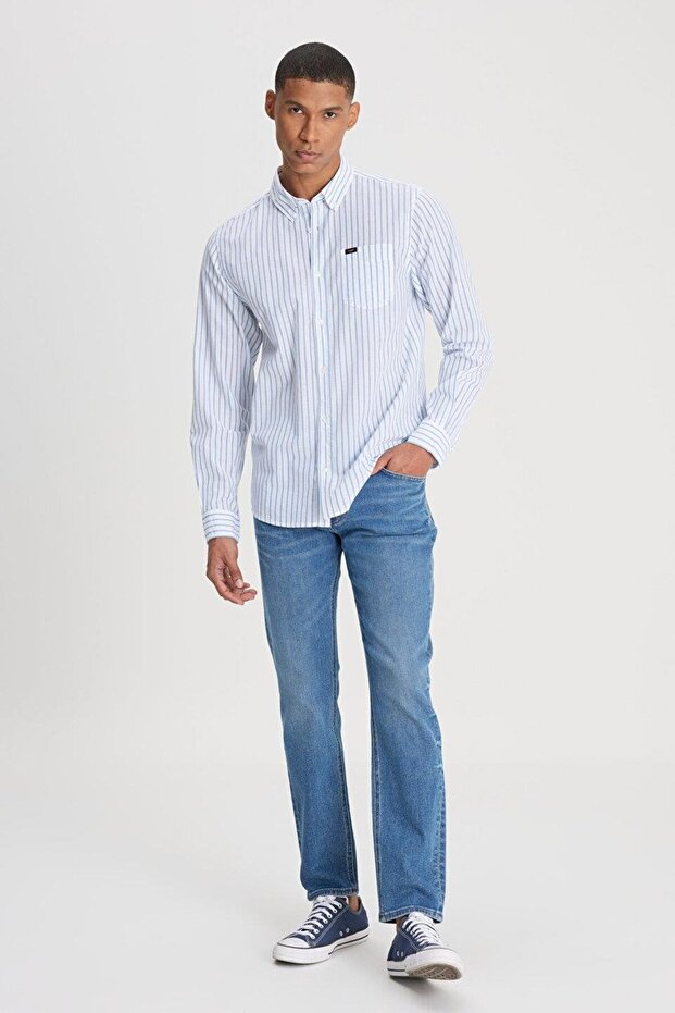 Regular Fit Regular Cut 100% Cotton White Shirt