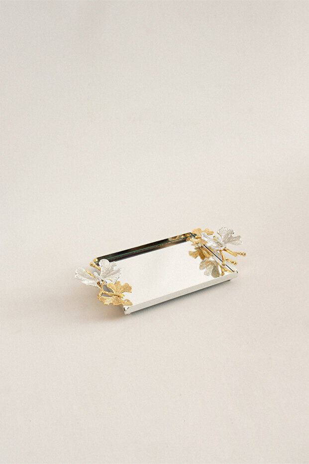 Silver Mini Tray with Laura Butterfly Handles (22 X 15 cm)