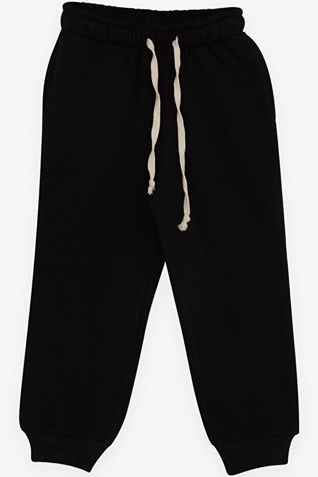 Girl's Sweatpants Pocket Lace Up 2-6 Years, Black