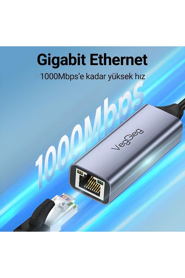 Usb 3.0 Gigabit 1000mbps Rj45 Ethernet Dönüştürücü Adaptör - 4