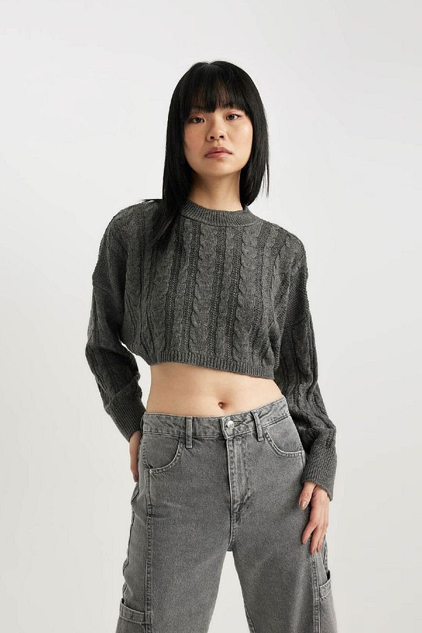 Coool Regular Fit Bisiklet Yaka Triko Kazak T4518az23wn - 7