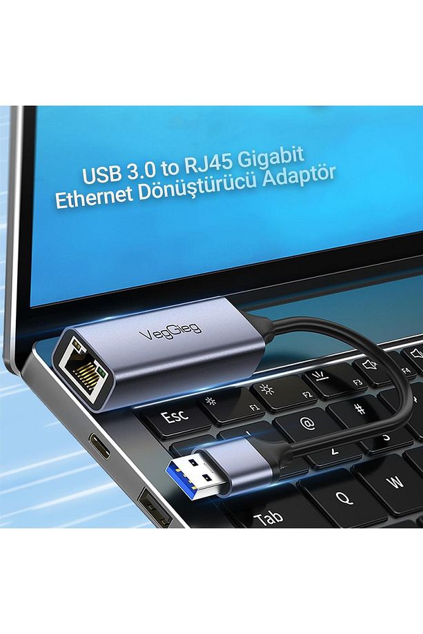 Usb 3.0 Gigabit 1000mbps Rj45 Ethernet Dönüştürücü Adaptör - 5