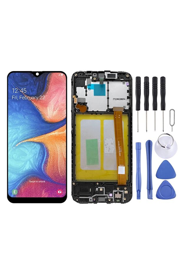 LCD Screen for Samsung Galaxy A20e SM-A202 With Digitizer Full Assembly With Frame - 7