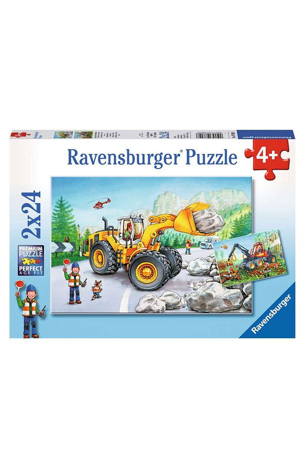 2x24p Puzzle Ekskavatör Ve Traktör - 1