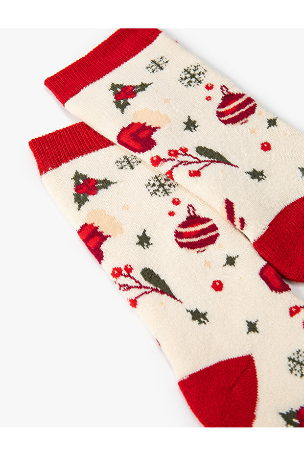New Year's Stocking - Towel, Multicolor Patterned - 3