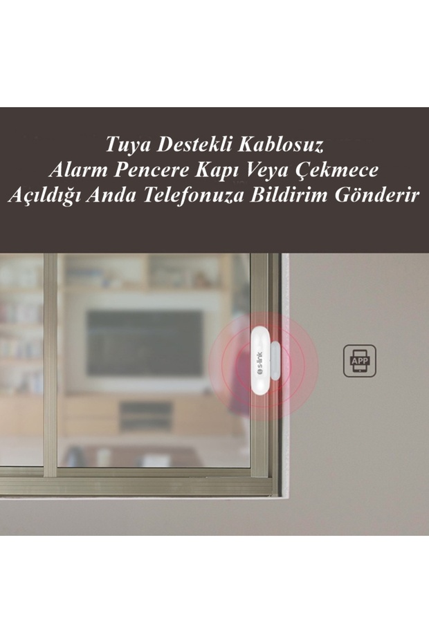 5 Adet Akıllı Kapı Pencere Alarmı Manyetik Sensör Wifi TUYA Uygulaması Destekli Kolay Kurulum SLEG01 - 3