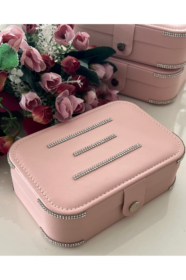 Pink Large Size Jewelry Box-Room Organizer-Box-Organizer-Travel Bag