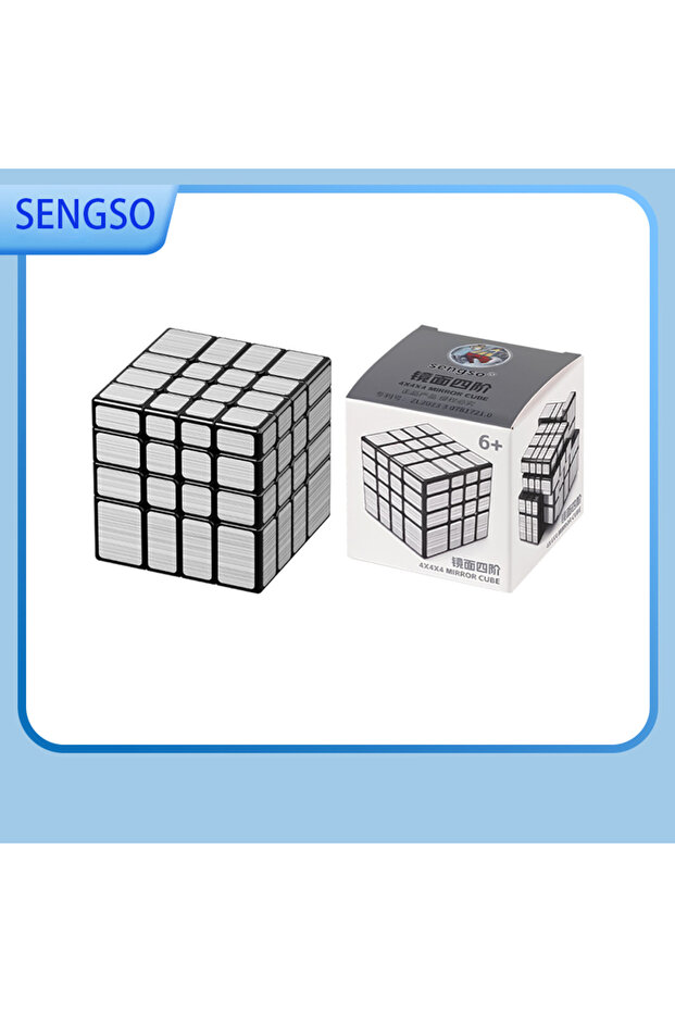 Shengshou 4x4 Mirror Cube Magic Speed Cube Stickerless Professional Fidget Toys Sengso Mirror 4x4... - 2