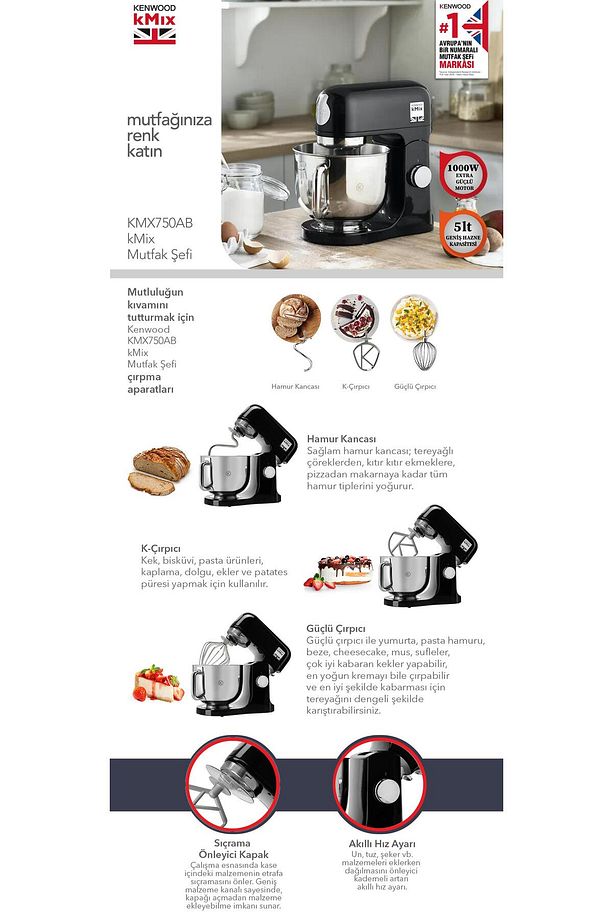 Kmix Mutfak Şefi 5 Lt Kmx750ab Airfryer Xl Siyah Hfp30.000bk - 5