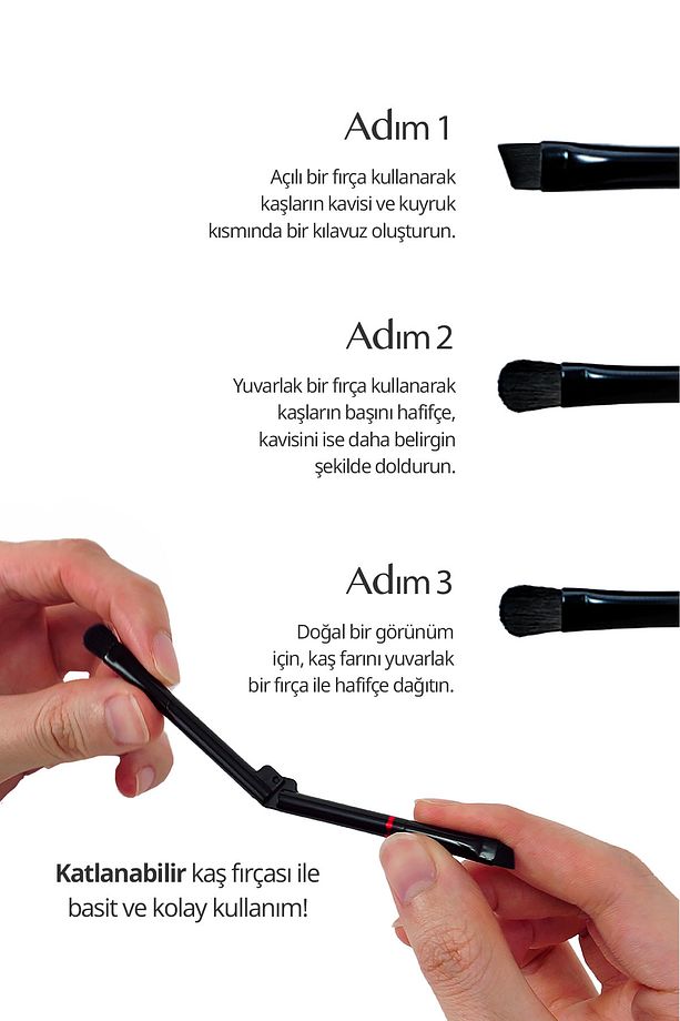 Soğuk Alt Tonlu Kaş Farı Paleti CLIO Kill Brow Shaping Powder Brow (02 Ash Cool Brown - 6