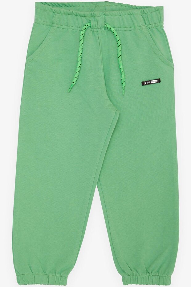 Girls & Boys Boy With Bottom Pocket Buttons Laces Accessory Age 1-4, Pistachio Green
