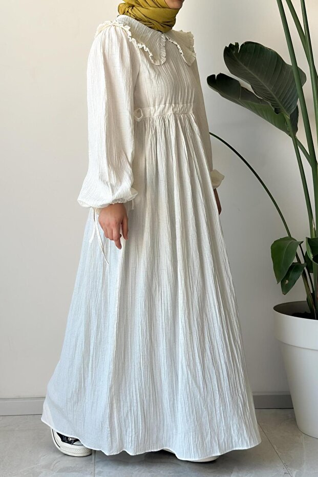 Gülbeşeker Elbise- Bej - 2