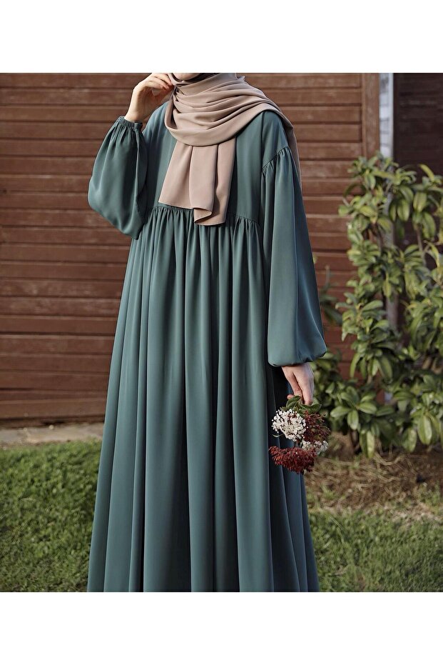 Mavera Elbise - Mint - 5