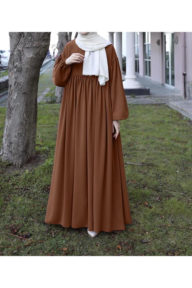 Mavera Elbise- Taba - 6