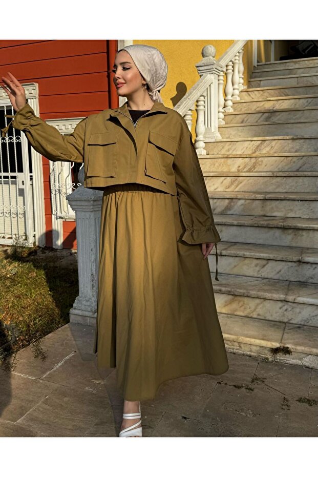 Birgül Trench Set