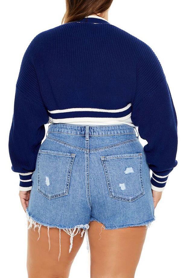 Plus Size Crop Hırka - 5
