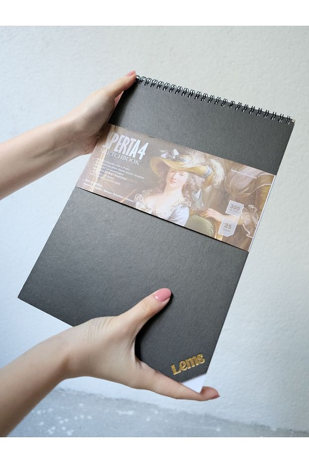Sperta A4 Sketchbook 300gr 50 syf. 25 yaprak Sert Kapak Eskiz defteri - 5