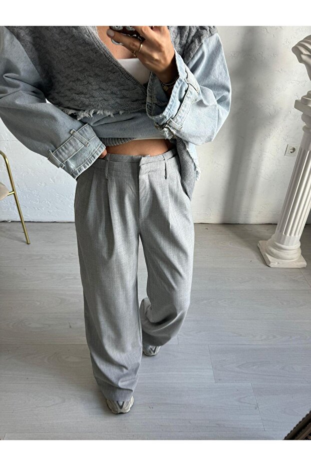 رمادي دائما السراويل - 2