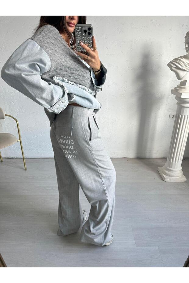 رمادي دائما السراويل - 4