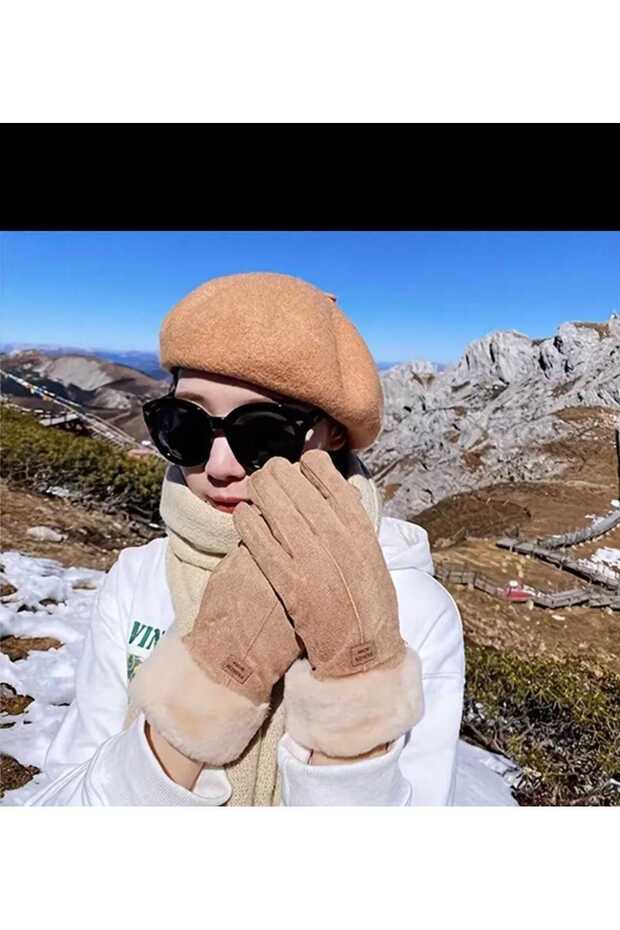 VELVET PLUSH WINTER TOUCHMATIC SOFT WINDPROOF QUALITY WOMEN'S GLOVES