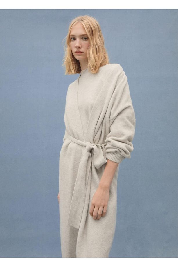 Oversize triko hırka - 4