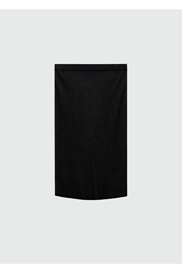 Halbtransparenter Strickrock - 3