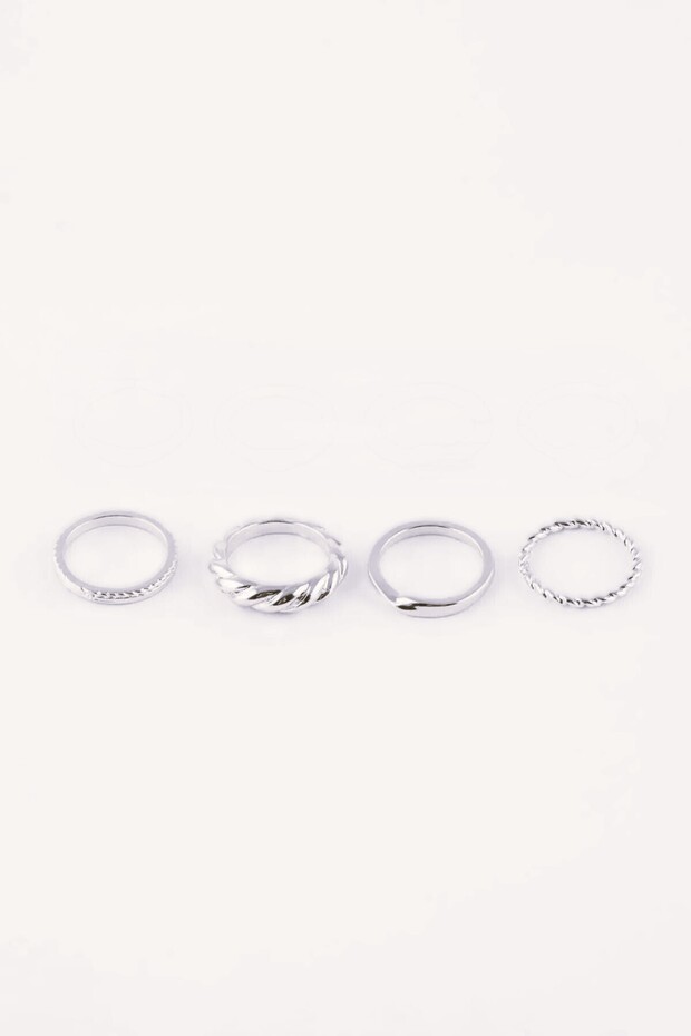 Set of 4 Twisted Rings and Joint Rings